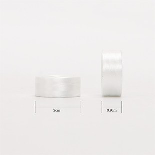 75/2 白色无边无芯L型绣花底线 Bobbin Threa 60WT 144个一盒