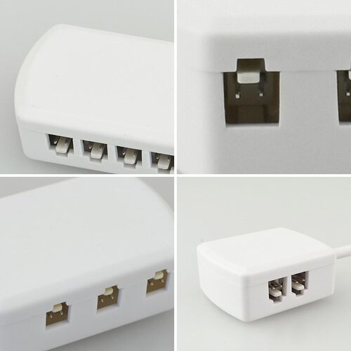 LE橱柜灯并联分线盒一拖多25接线盒12VLE灯具一出4接线器