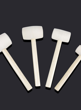 美式木柄白色橡胶锤 地板安装锤 衣柜安装锤  不锈钢制品安装锤子