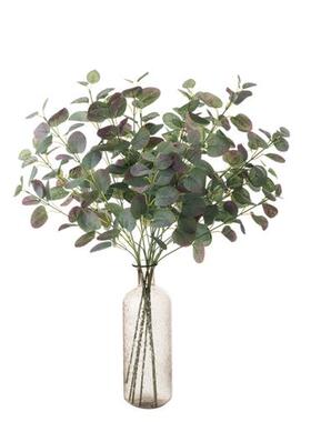 INS北欧尤加利金钱叶仿真花家居装饰婚庆植物墙假花MW34551
