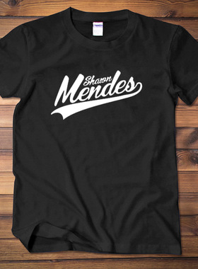 萌德Shawn Mendes蒙德肖恩蒙德兹音乐同款短袖t恤男女 半袖衣服