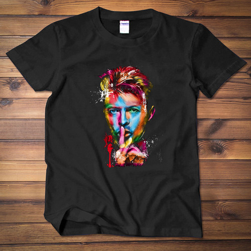 大卫鲍威 David Bowie英伦摇滚短袖t恤男女衣服情侣装宽松半袖