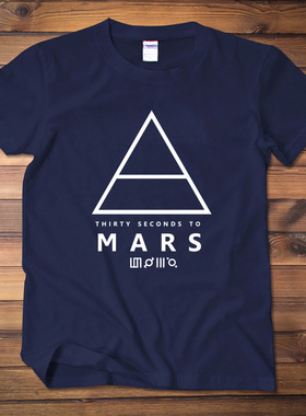 seconds to mars 30秒到火星 短袖t恤 男女款纯棉圆领情侣装