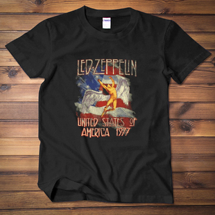 齐柏林飞船飞艇 Led Zeppelin 摇滚金属男女短袖T恤T-shirt乐队