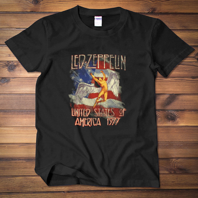 齐柏林飞船飞艇 Led Zeppelin 摇滚金属男女短袖T恤T-shirt乐队