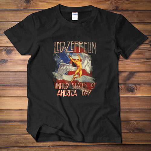 齐柏林飞船飞艇 Led Zeppelin 摇滚金属男女短袖T恤T-shirt乐队