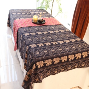 泰式床单床盖SPA按摩床单泰式按摩垫床单美容院按摩床单床旗纯棉