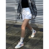 清仓不退换 纯色休闲通勤百搭 horse刺绣标水洗棉短裤 夏季 新款