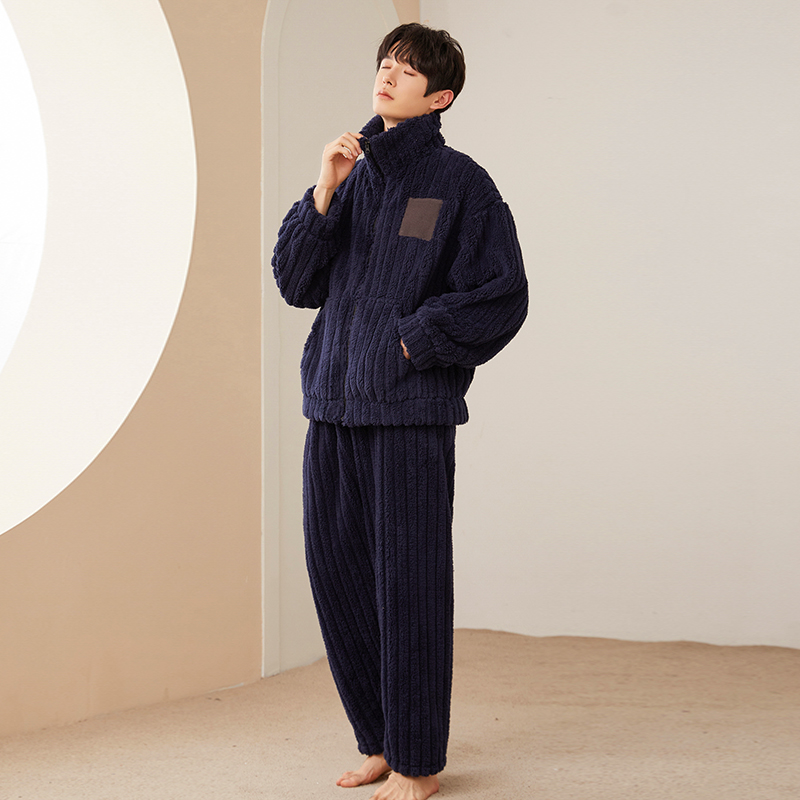 2023法兰绒睡衣男女睡衣