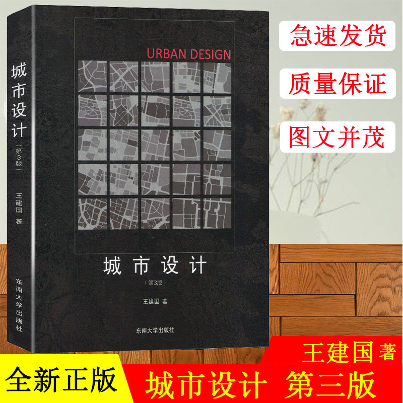 城市设计 第三版第3版 王建国 东南大学出版社 城市设计基本概念 分类 空间要素构成 典型城市空间设计 建筑设计城市规划参考用书
