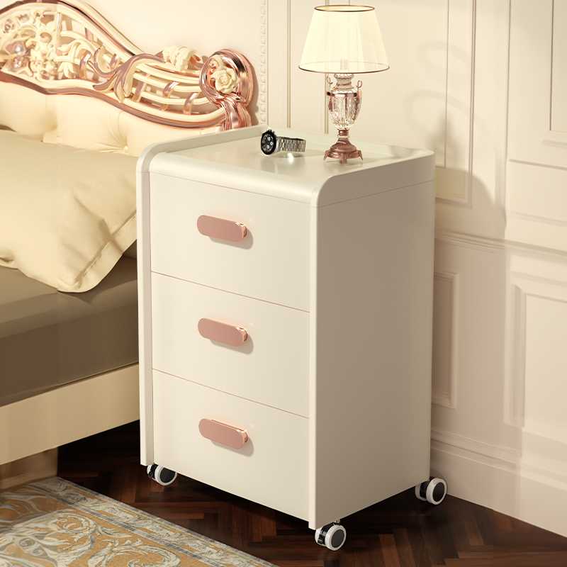 床头柜暗格小型简约现代家用卧室2025新款轻奢高级感加厚储物柜子