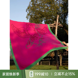 加厚午睡针织毯 孤品4折 蜡笔派「纸鸢系列」超柔全棉盖毯中式
