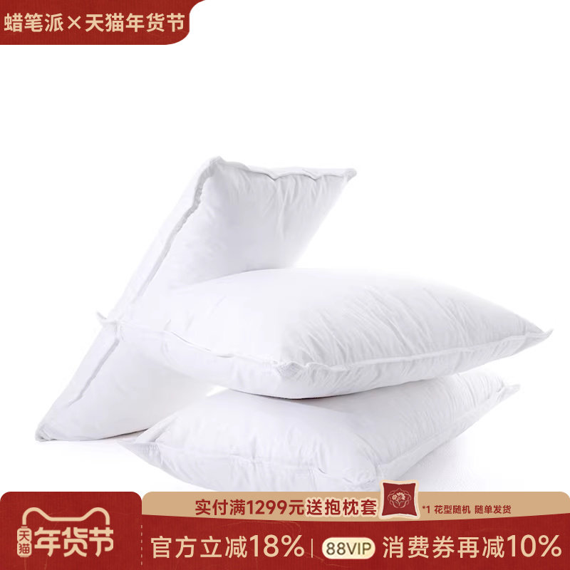 蜡笔派抱枕芯羽绒抱枕腰枕芯欧式简约靠枕客厅沙发抱枕家居靠背O