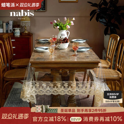 蜡笔派塞纳初晴透明tpu餐桌桌布桌垫免洗防油防水防烫长方形定制