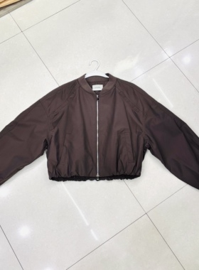 61.7棉38.3锦纶拉链棒球服外套8197