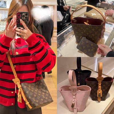中检直发LV女包老花水桶包