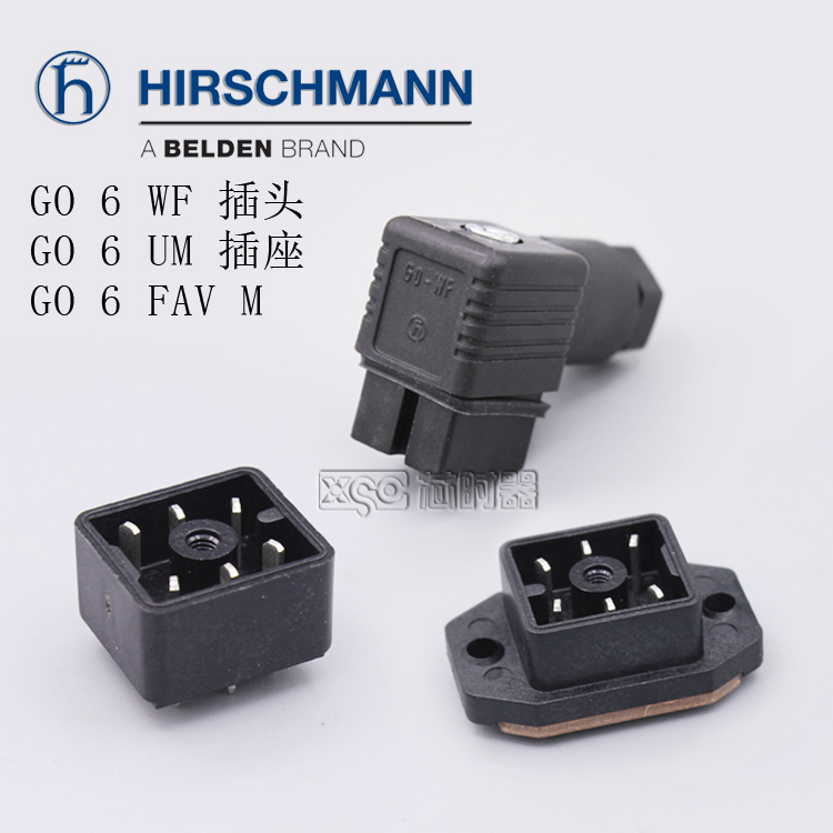GO-WF赫斯曼Hirschmann真空计插头插座6芯GO6WF GO6UM GO6FAVM