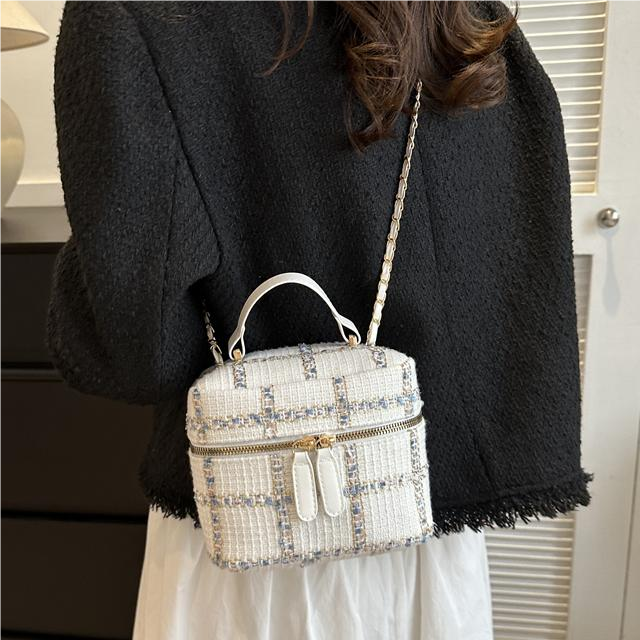 小香风毛呢迷你包包时尚小众设计2023高级新款链条百搭单肩斜挎包,箱包皮具/热销女包/男包,通用款女包,淘宝优惠券,粉丝福利购,淘宝优惠卷