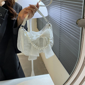 潮时尚 小众设计甜美风蝴蝶结腋下包包女夏季 2022新款 百搭单肩包女