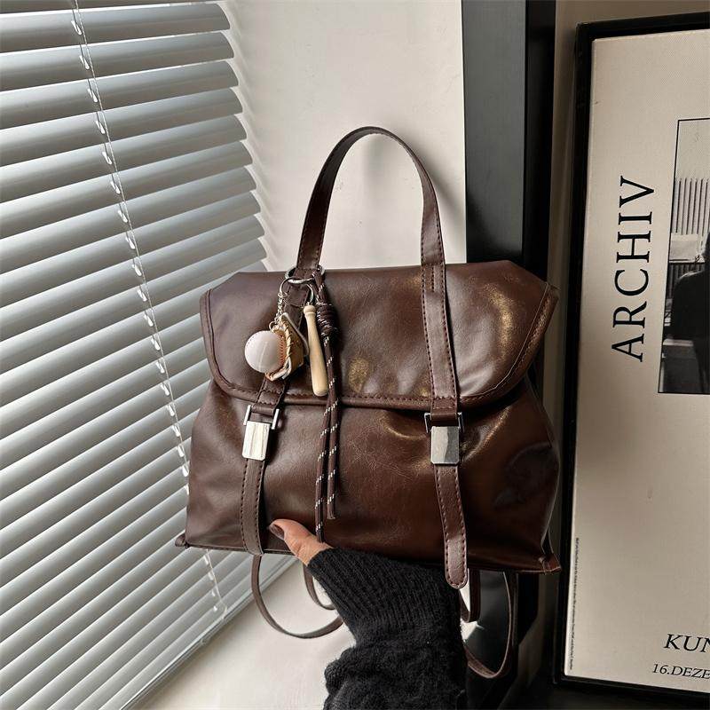 复古包包女大容量2024新款百搭单肩斜挎通勤托特包多功能双肩背包,箱包皮具/热销女包/男包,双肩背包,淘宝优惠券,粉丝福利购,淘宝优惠卷