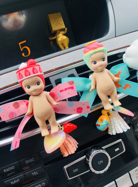 正版sonny angel车载sa丘比娃娃糖果系列车载空调夹车载香薰出风