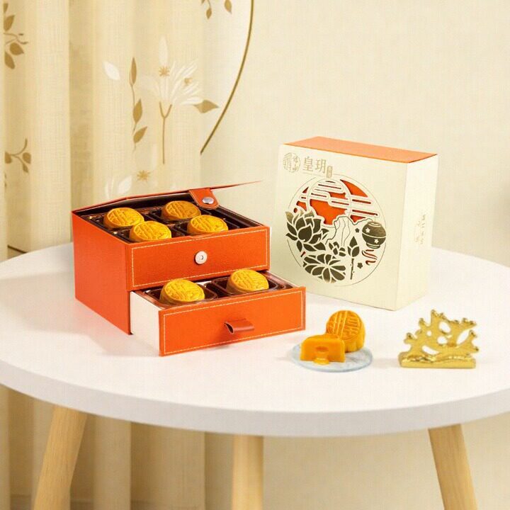 香港皇玥碧绿红韵经典流心奶黄月饼陈皮红豆禄茶芝麻双辉中秋礼盒