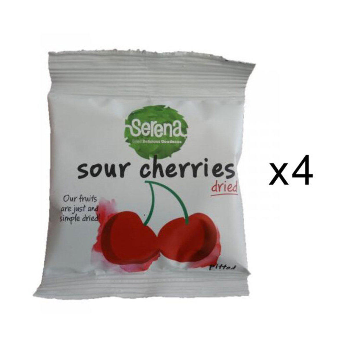 Serena 天然无添加酸樱桃酸车厘子去核干果30gx4包独立包装零食版