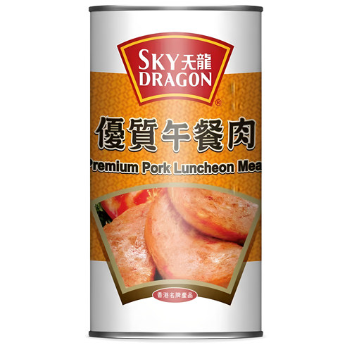 天龙SKY DRAGON 特大午餐肉1588g超大容量厨房烹饪煎炸弹牙咸香味