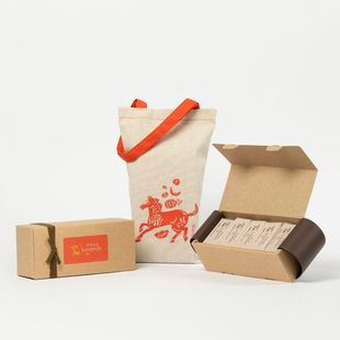 微热山丘 贺年食品10件装凤梨酥含新春马布袋500克年货新中式糕点