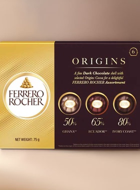 香港费列罗新年礼盒金莎原味朱古力六粒装节日礼物送礼75g