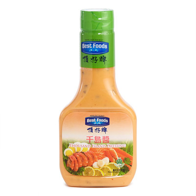 顶好牌千岛沙律酱西餐调味酱调味料蘸酱千岛酱瓶装秘制调料香港版