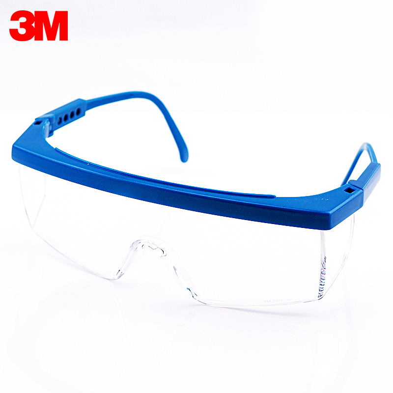 3m平光镜男防灰尘飞溅护目镜眼镜