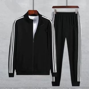 运动套装男春秋季情侣两件套跑步卫衣女运动服休闲校服校裤一套