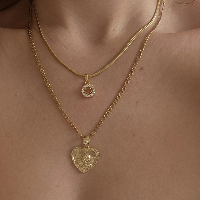 笑脸项链女欧美ins冷淡风锁骨链小众设计感气质简约微笑项链新款