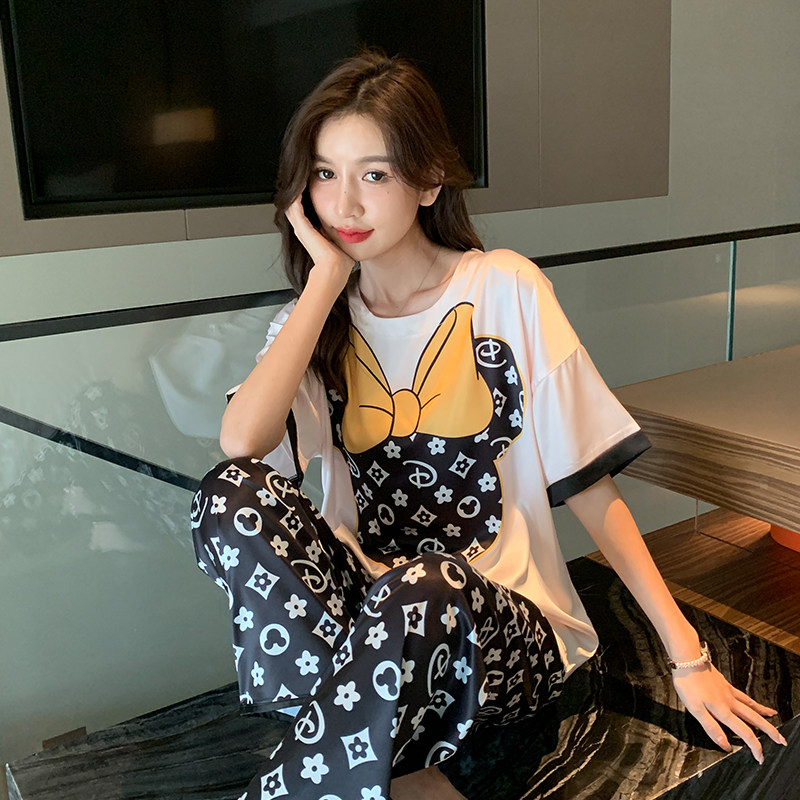 2026年新款睡衣女冰丝家居服