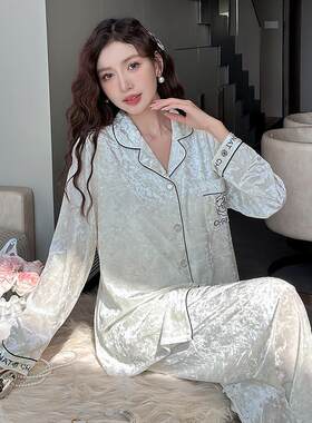 2025年新款金丝绒睡衣女