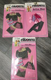 Fashion 芭比娃娃 6分娃 休闲运动服 Barbie 娃衣套装 古董配件