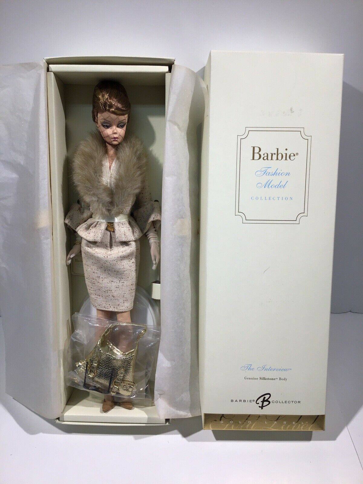 interview silkstone barbie 金标珍藏版st 芭比娃娃