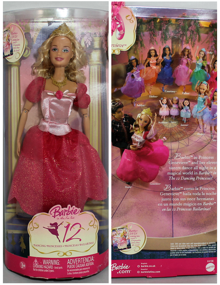 barbie 12 dancing princesses 十二芭蕾舞公主 珍妮花 芭比娃娃