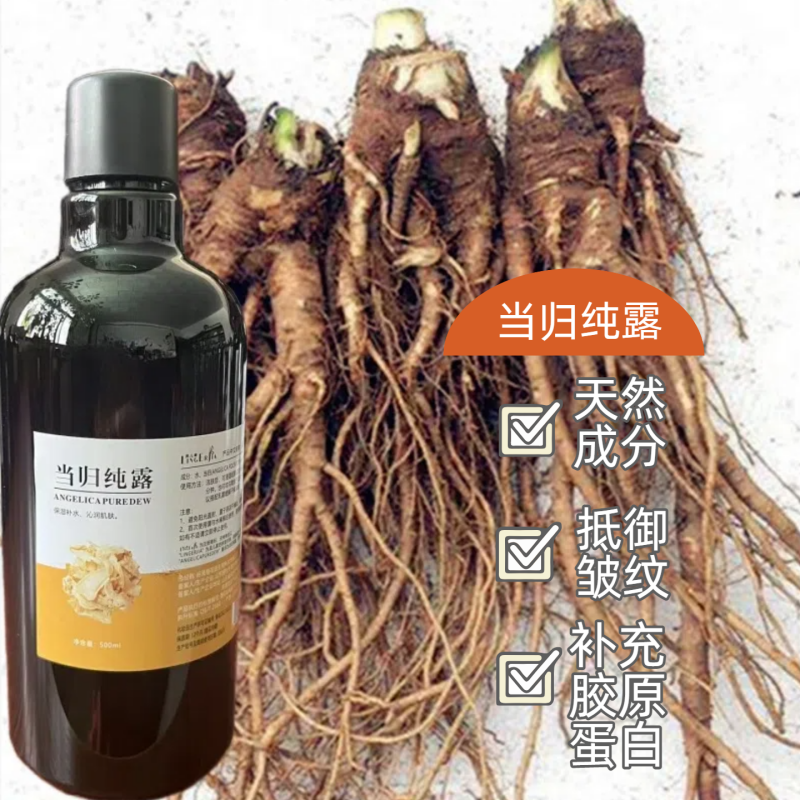云南当归纯露500ml高浓度提亮润肤褪暗沉黄 斑点滋养头皮发丝包邮