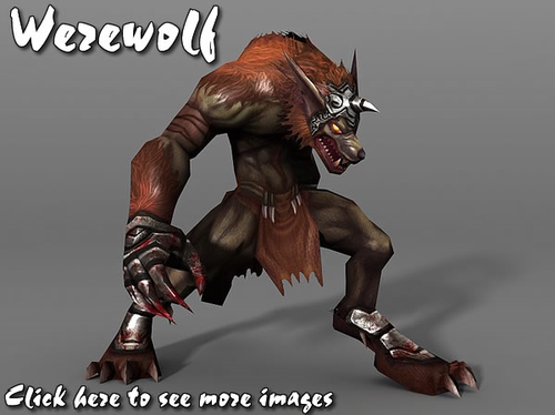 狼人带动作Dexsoft_Werewolf unity3d游戏模型设计素材\源文件