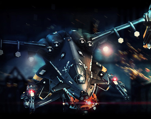 Unity游戏模型包太空飞行器 Copperhead Sci-fi Vehicle 设计素材
