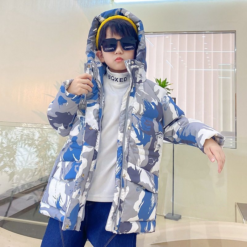 史努比童装儿童羽绒服2021冬新款男童女童休闲印花加厚羽绒服外套