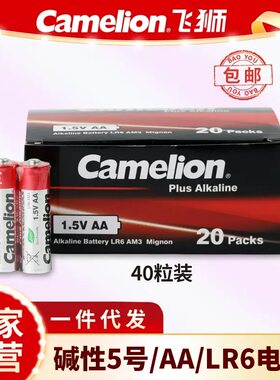 原装Camelion飞狮5号7号儿童玩具碱性干电池鼠标遥控器七号电池