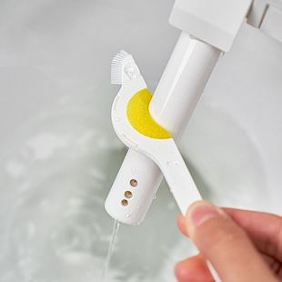日本智能马桶刷喷水管刷坐便器清洁刷一次性喷嘴刷电动马桶缝隙刷