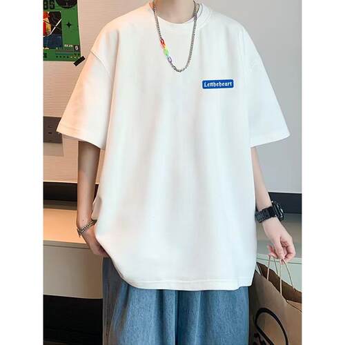 夏季简约舒适圆领短袖t恤