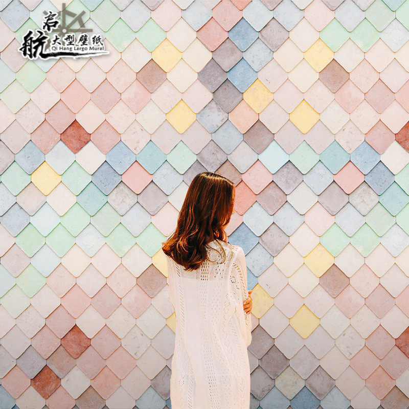 Scandinavian simplicity ins Patisserie wallpaper Net Red Tea shop live broadcast Background wall Mural art Renovation wallpaperin the Decoration main material , Wallpaper , Non-woven wallpaper  category - from Buy2taobao.com to provide professional Taobao agent buy service