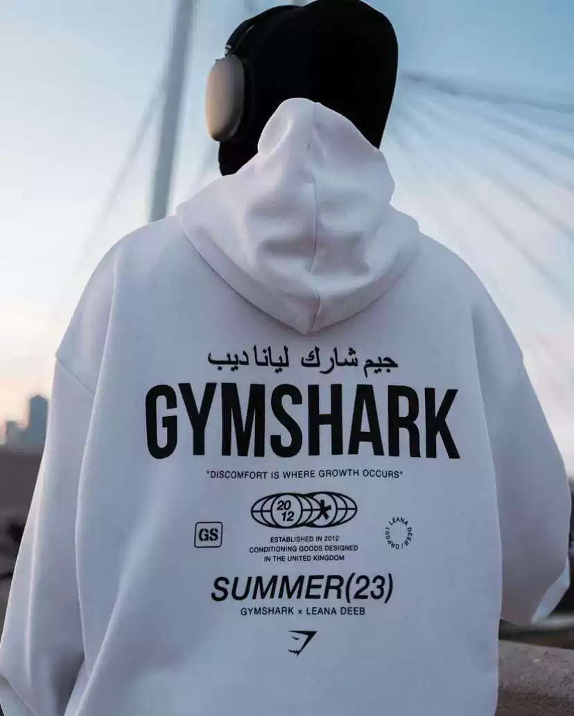Ограниченный выпуск POWER от Gymshark, высокий street, лимитированная, свободная мужская и женская худи-свитер из чистого хлопка