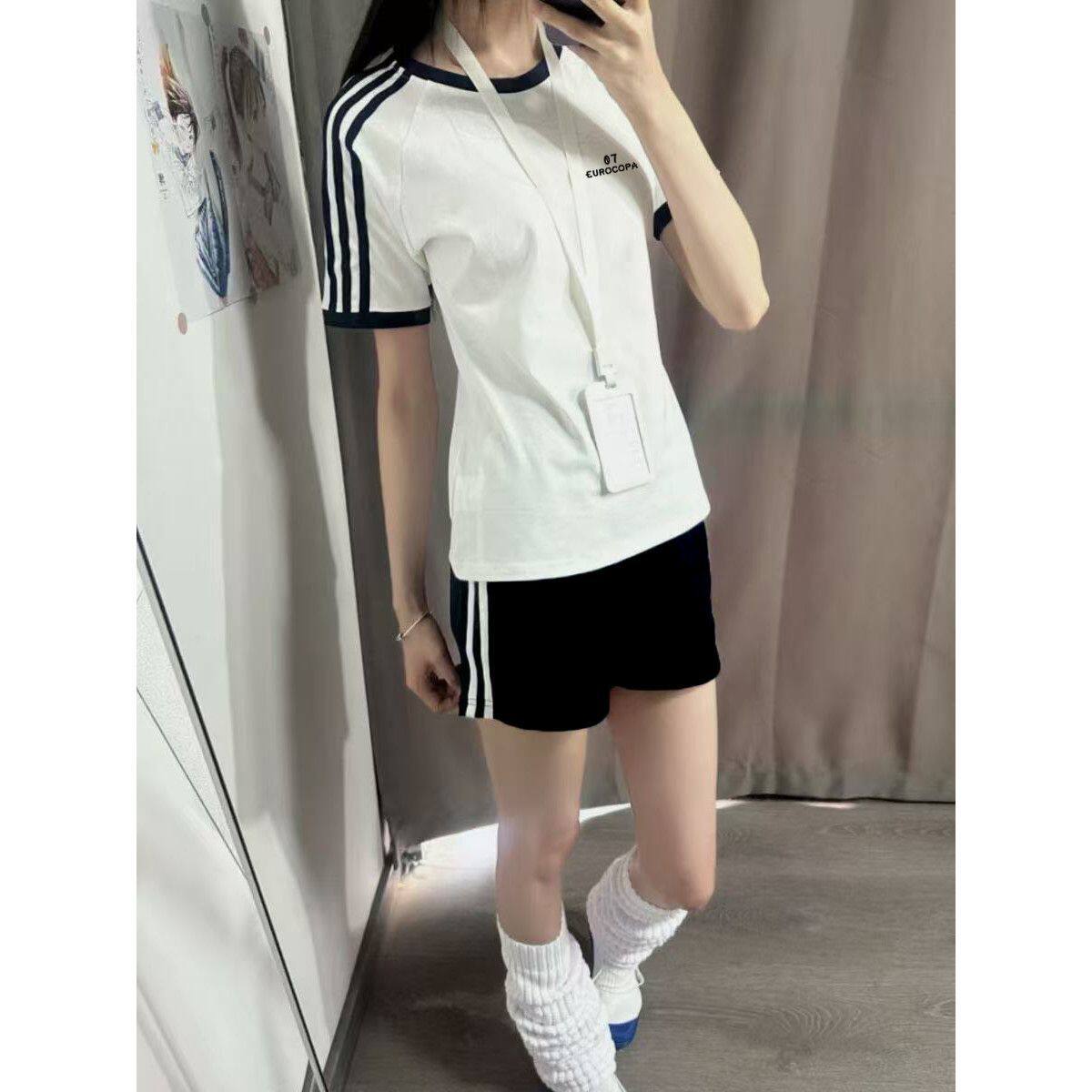 女童夏装套装2026新款12岁13中大童学生洋气短袖韩版修身外穿短裤