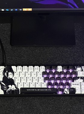 璃键帽二次元适配EZ63迈从Ace68狼蛛F87小蜜蜂REAL67 ATKRS6磁轴